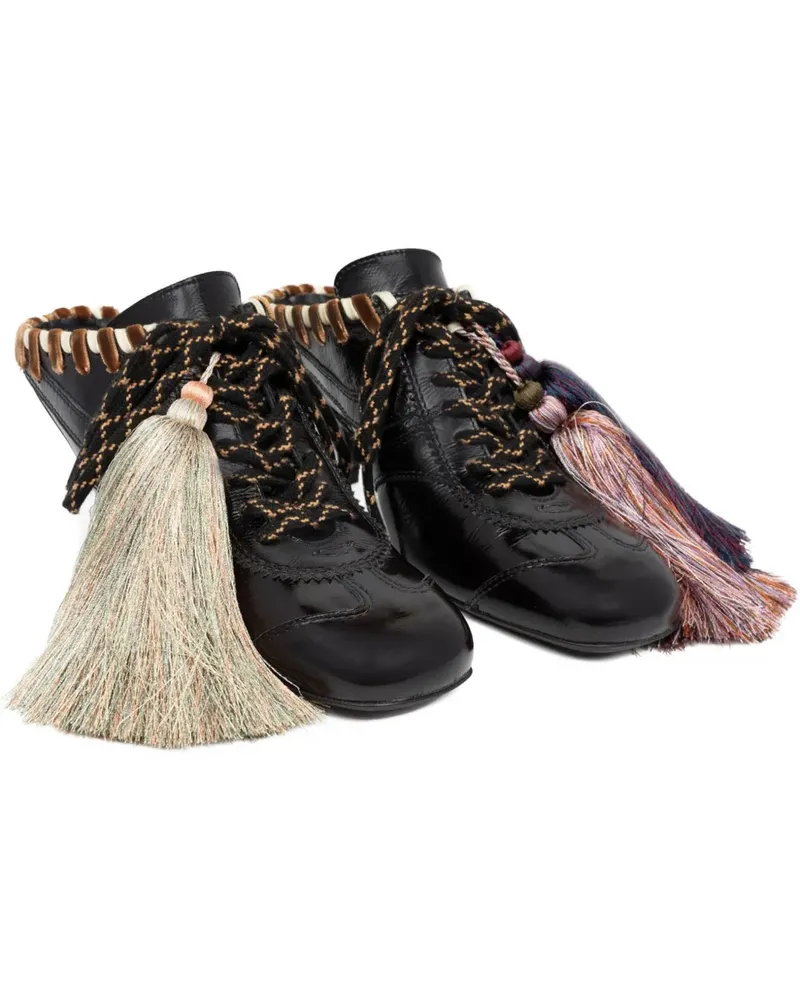 Dries van Noten Mules mit Quastendetail 60mm - Braun Braun