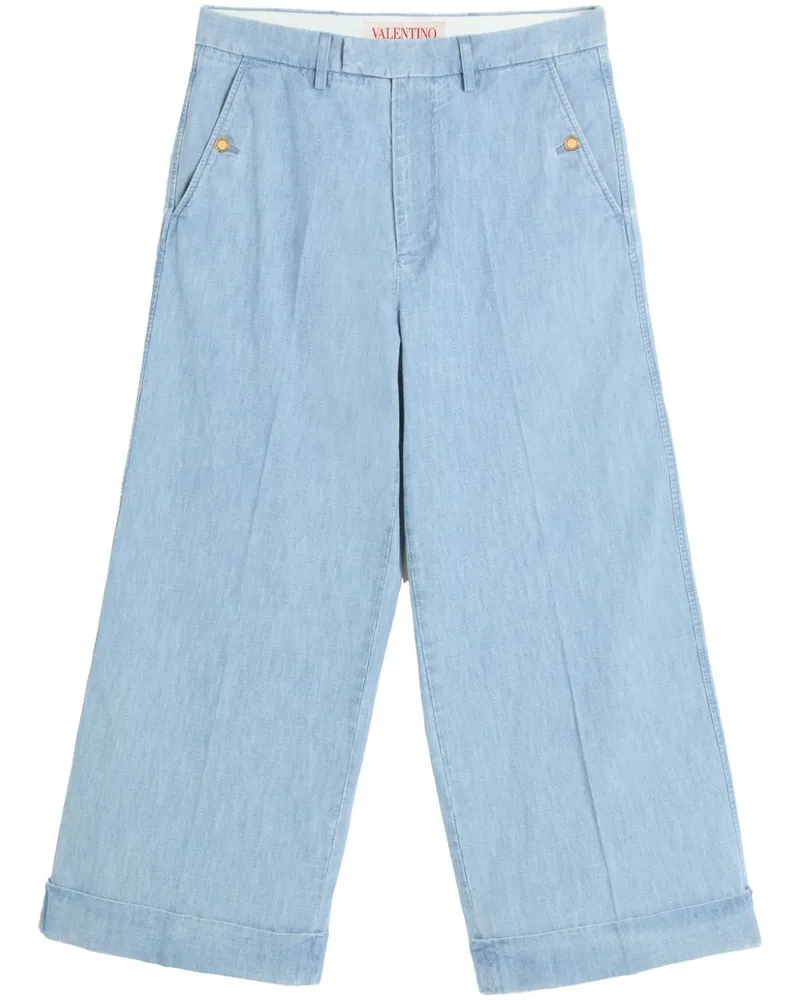 Valentino Garavani Jeans mit Umschlag - Blau Blau