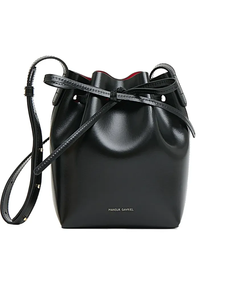 Mansur Gavriel Mini-Tasche aus Leder - Schwarz Schwarz