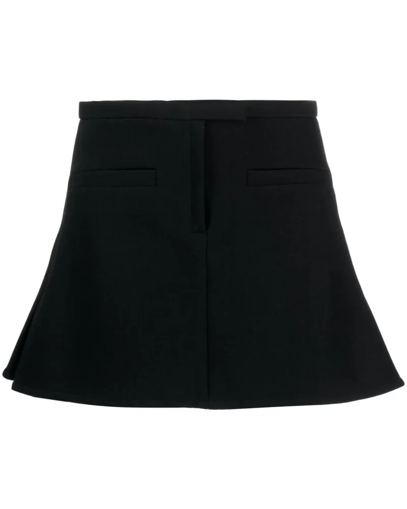 Courrèges Minirock mit Trapezform - Schwarz Schwarz