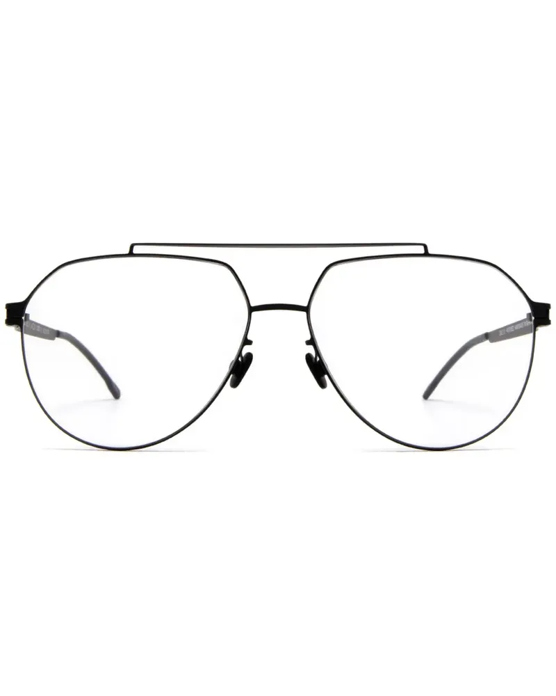 Mykita Klassische Pilotenbrille - Schwarz Schwarz