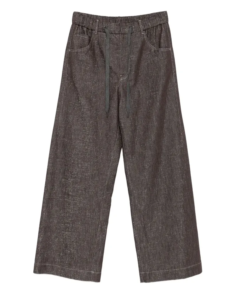 Brunello Cucinelli Hose mit Kordelzug - Grau Grau