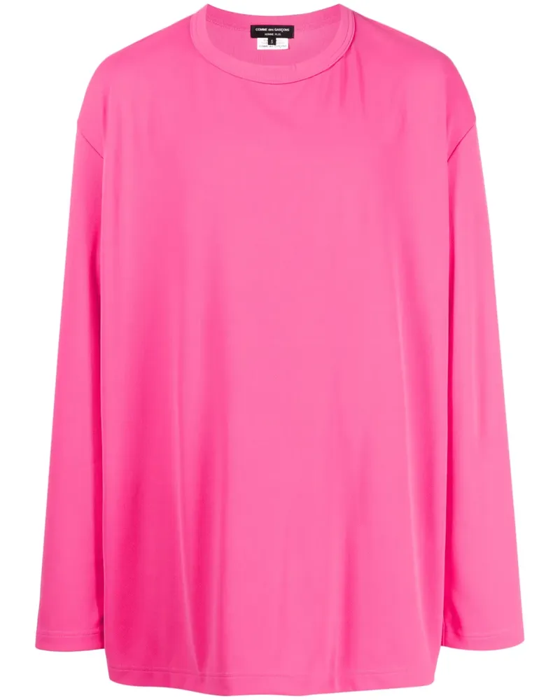 Comme des Garçons Langarmshirt mit Cut-Outs - Rosa Rosa