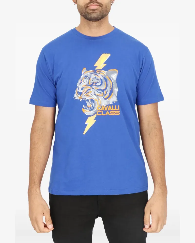 Roberto Cavalli Klassisches T-Shirt - Blau Blau