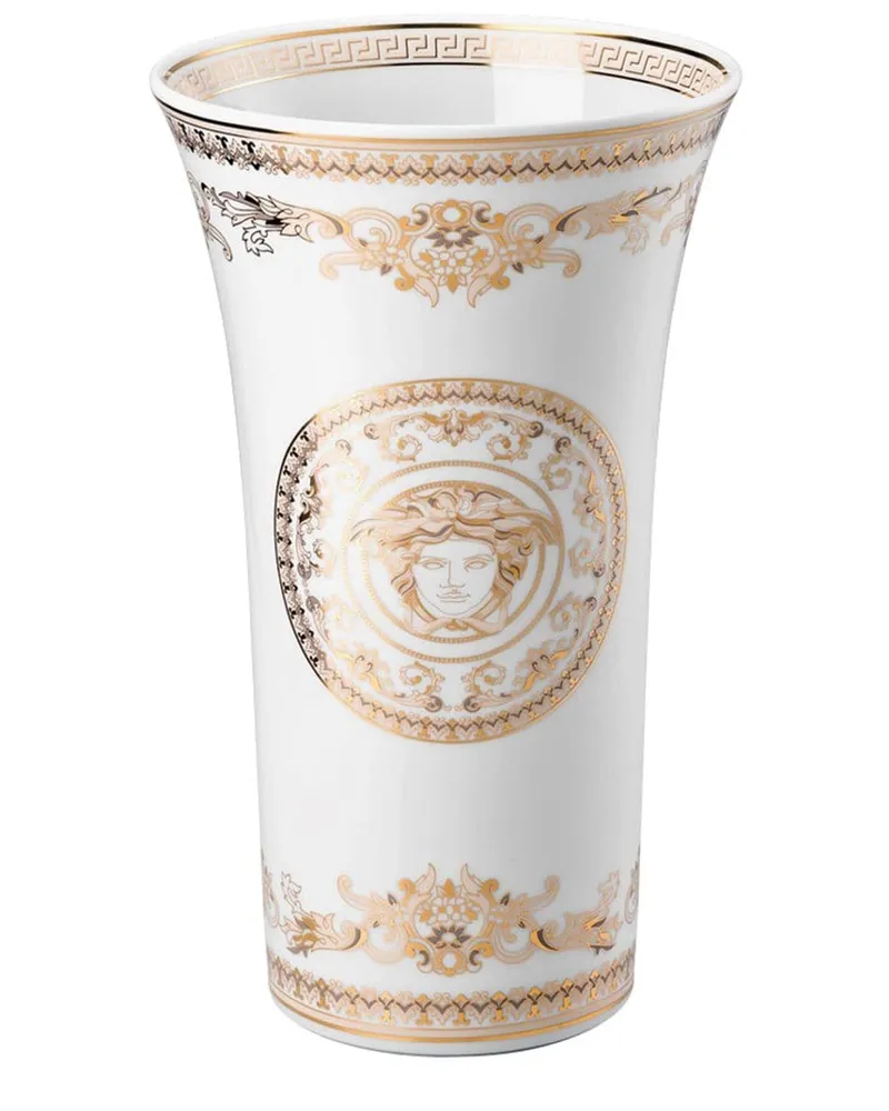 Versace Vase mit Medusa Gala-Print - Weiß Weiß