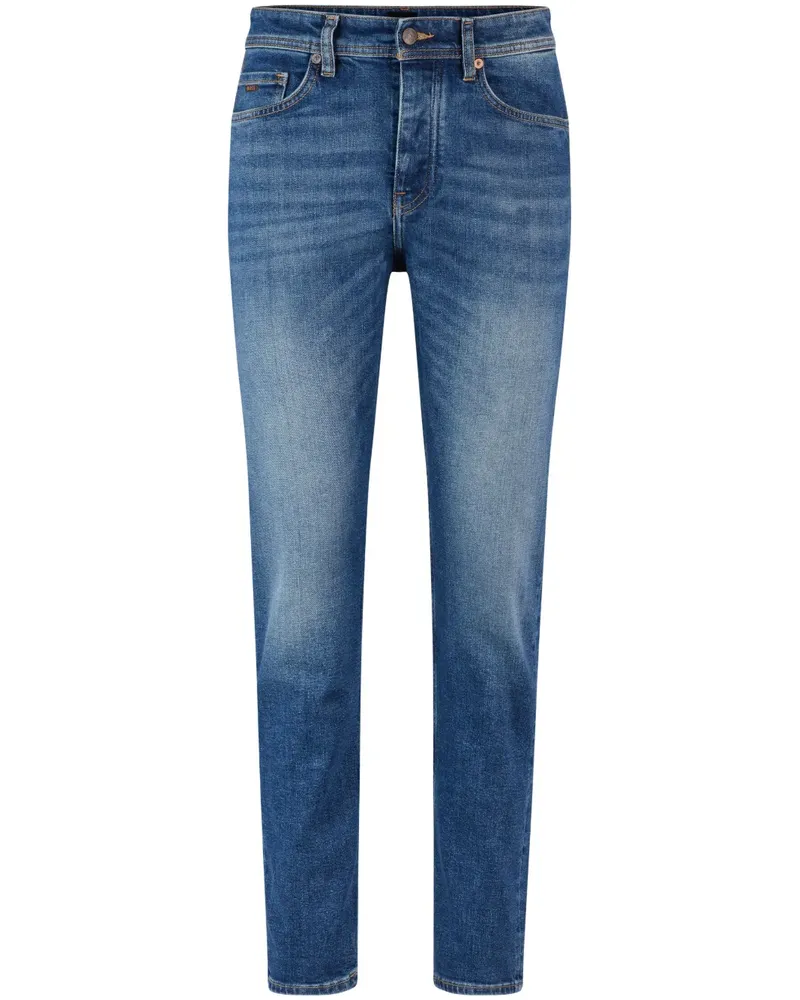 HUGO BOSS Halbhohe Slim-Fit-Jeans - Blau Blau