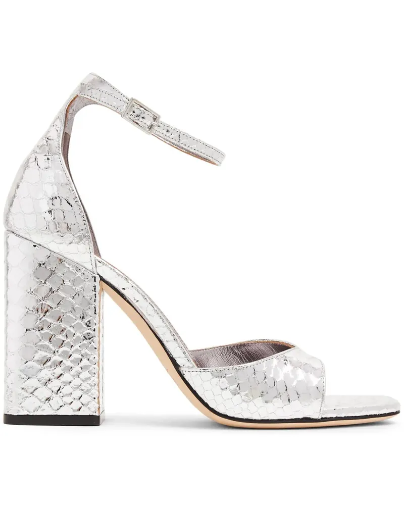 Paris Texas Metallic-Sandalen 100mm - Silber Silber