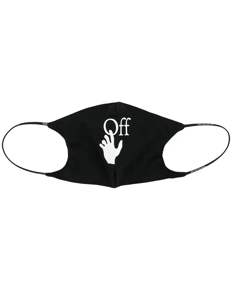 OFF-WHITE Mundschutz mit Logo Schwarz