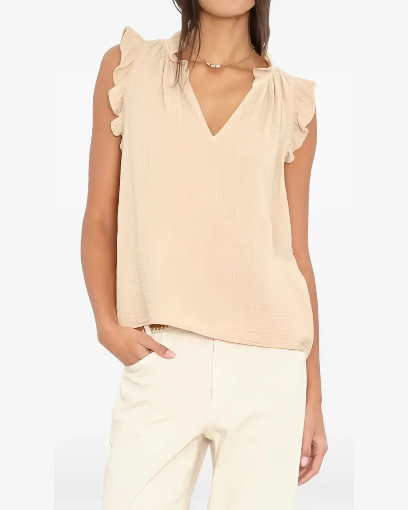 Xírena Bex ruffled top - Nude Nude