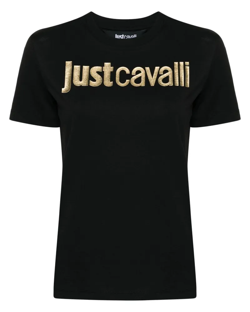 Just Cavalli T-Shirt mit Logo Schwarz