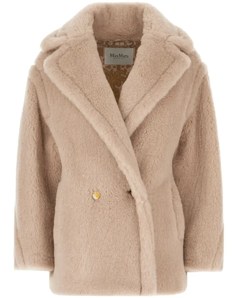 Max Mara Kurzer Teddy-Mantel - Nude Nude