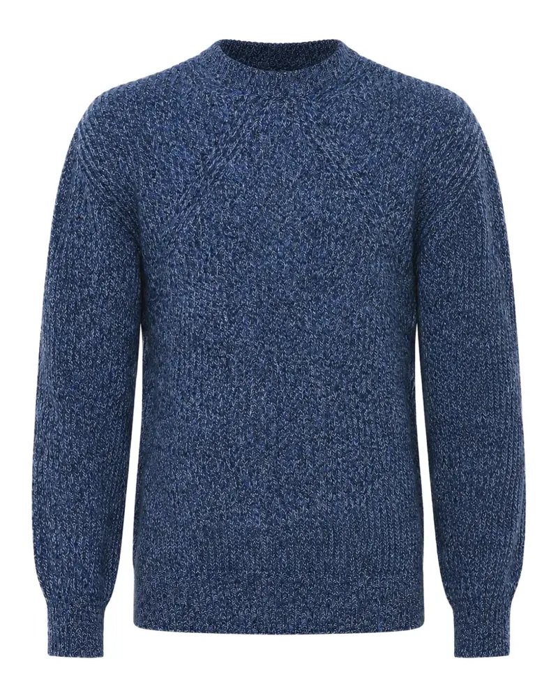 Paolo Pecora Milano Pullover mit Rundhalsausschnitt - Blau Blau