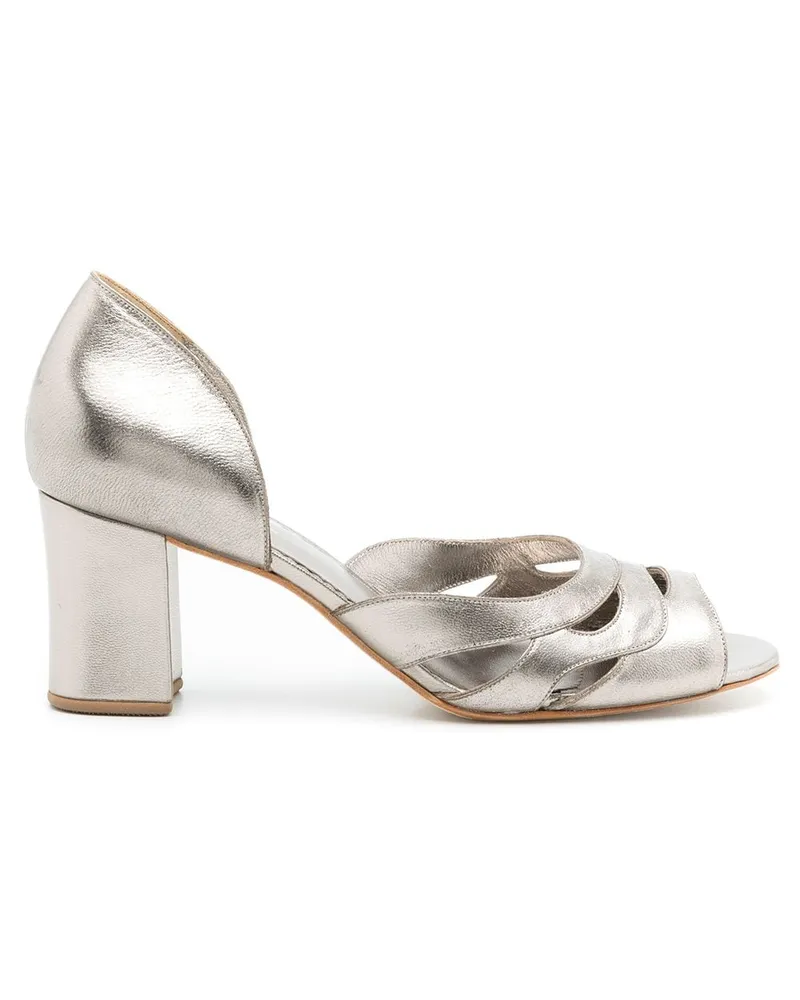 Sarah Chofakian Kate Pumps - Metallic Metallic