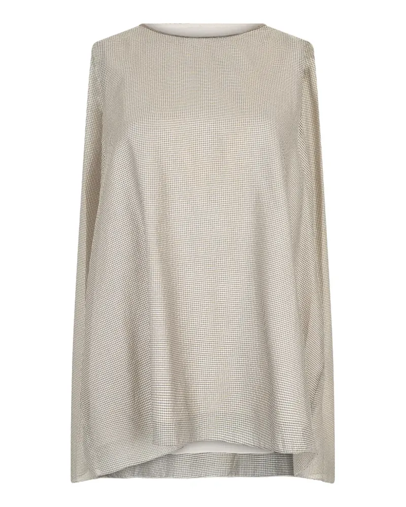 Fabiana Filippi checked sleeveless top - Nude Nude