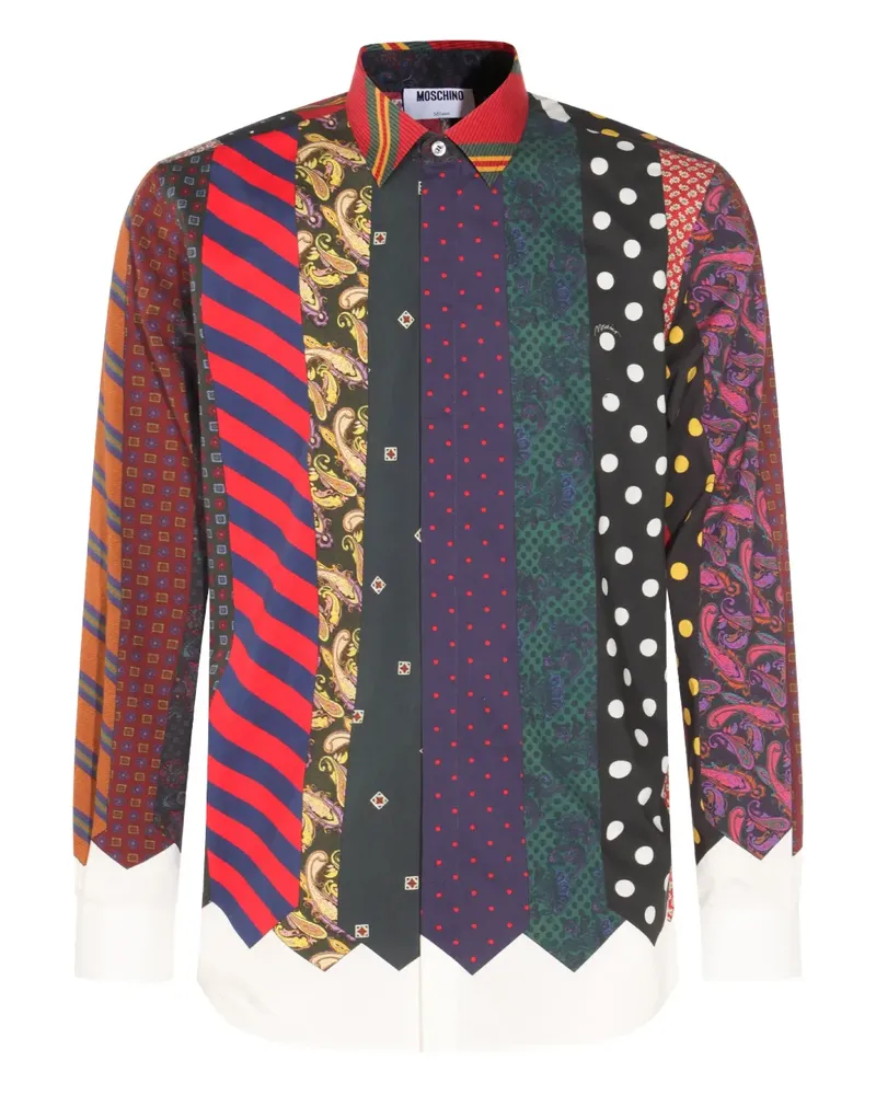 Moschino Hemd mit Krawatten-Print - Rot Rot