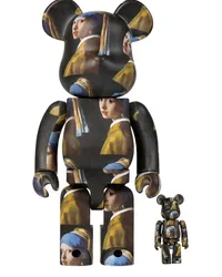 Medicom Toy BE@RBRICK Johannes Vermeer 100% und 400% Figuren-Set Schwarz