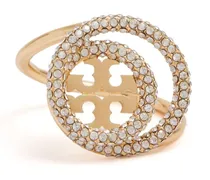 Miller Ring mit Kristallverzierung - Gold