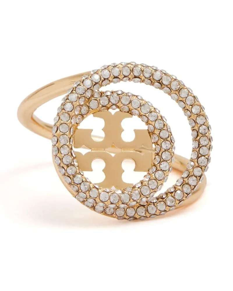 Tory Burch Miller Ring mit Kristallverzierung - Gold Gold