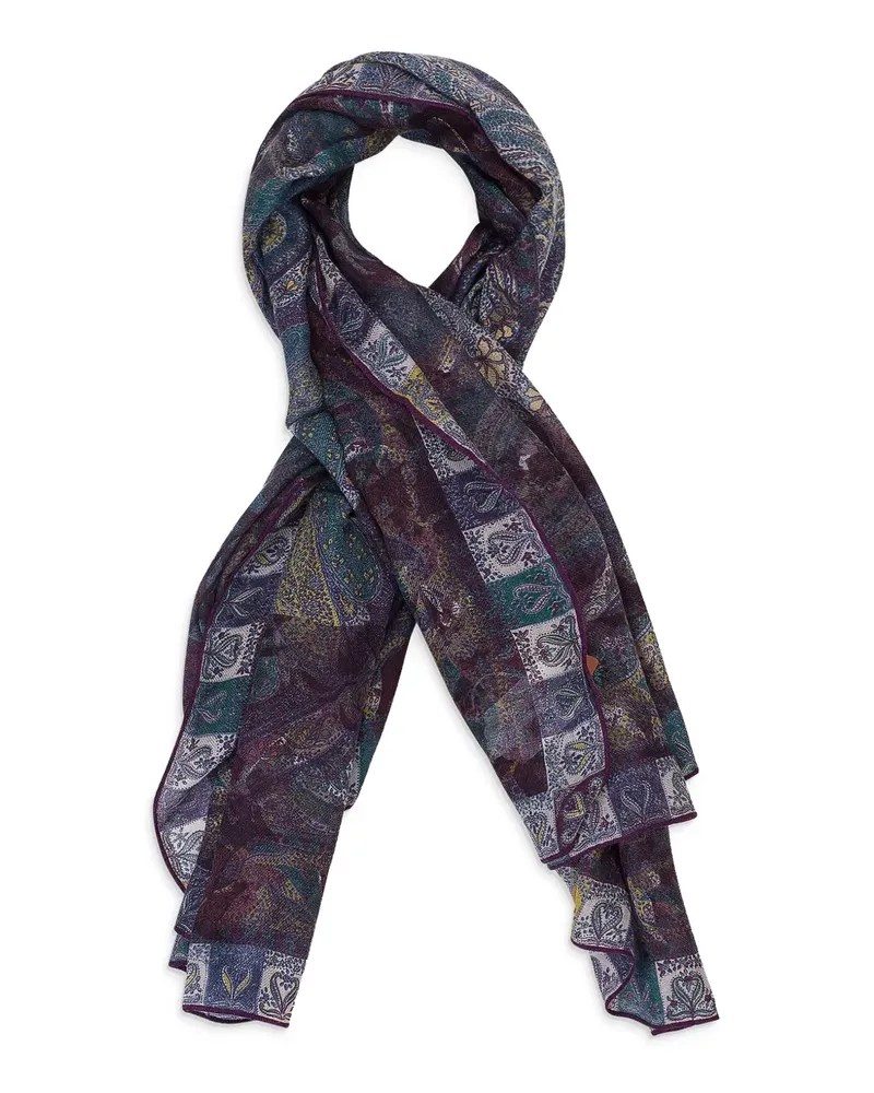 Loro Piana Schal mit Paisleymuster - Violett Violett