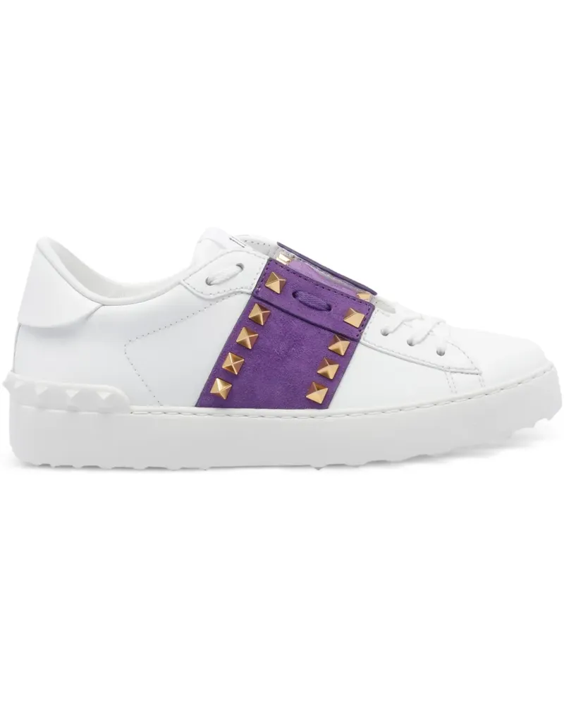 Valentino Garavani Rockstud Untitled Sneakers mit Wildledereinsatz - Weiß Weiß