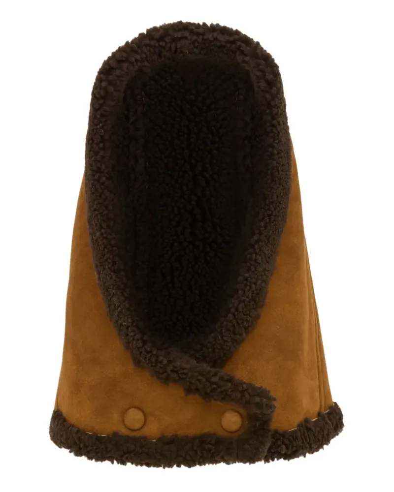 Yves Salomon Kapuze aus Shearling - Braun Braun