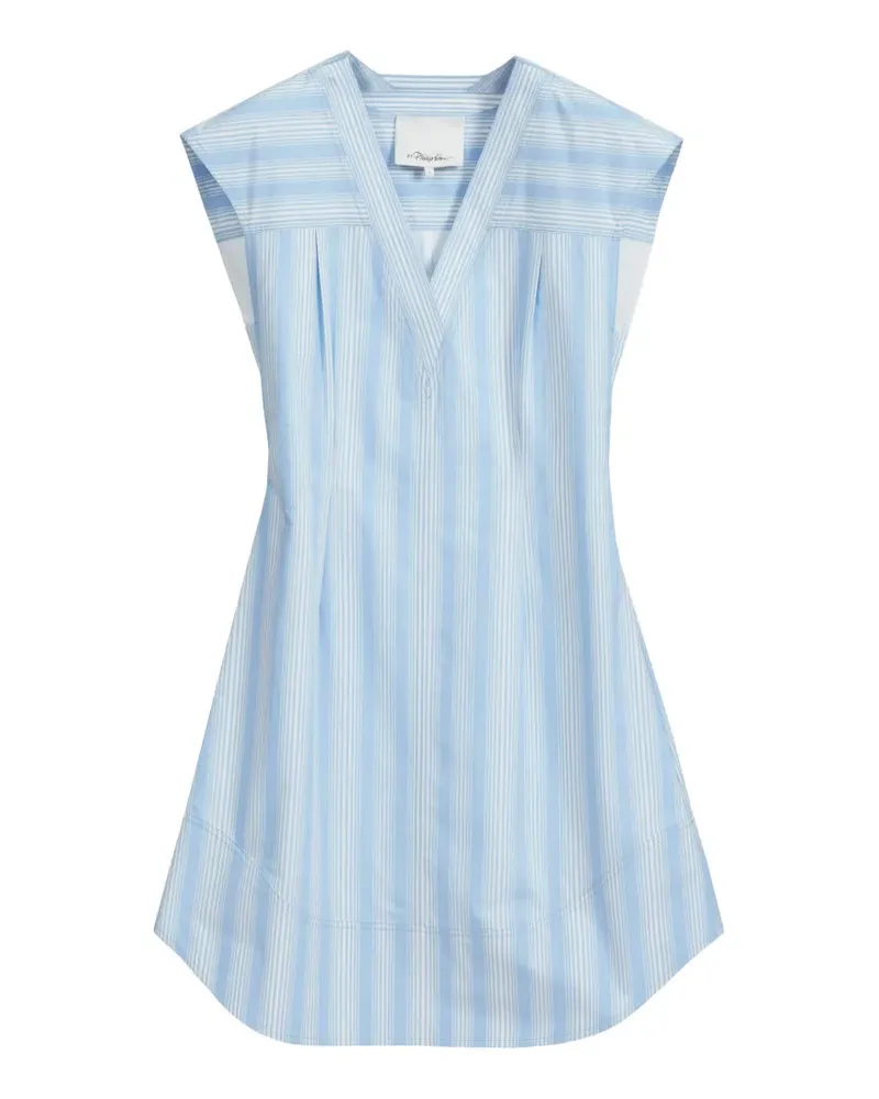 3.1 phillip lim Gestreiftes Kleid - Blau Blau