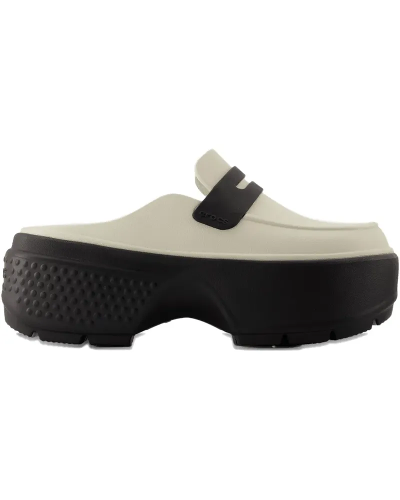 Crocs platform-heel slippers - Nude Nude