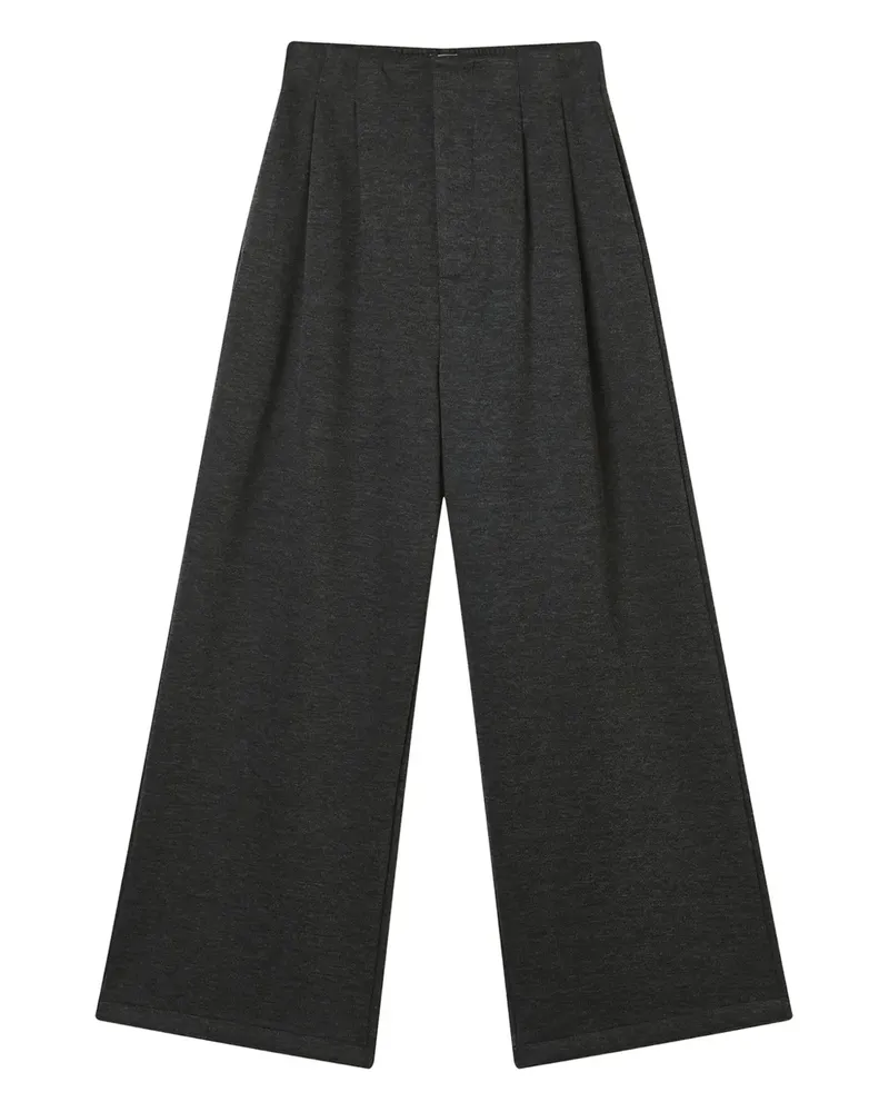 b+ab Plissierte Hose - Grau Grau