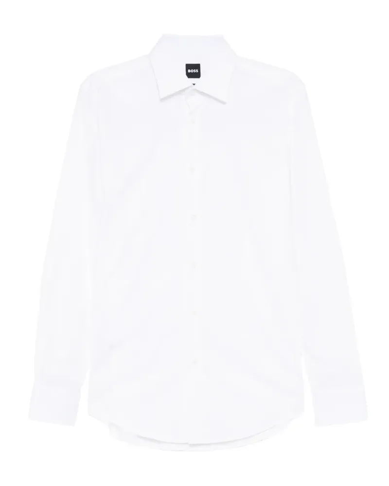 HUGO BOSS Popeline-Hemd - Weiß Weiß