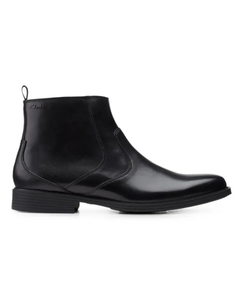 Clarks Whiddon Stiefeletten mit Reißverschluss - Schwarz Schwarz