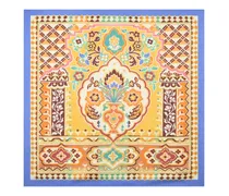 Seidenschal mit Print - Nude