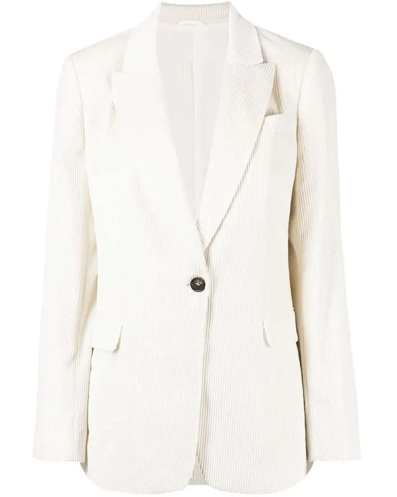 Brunello Cucinelli Gerippter Blazer - Weiß Weiß