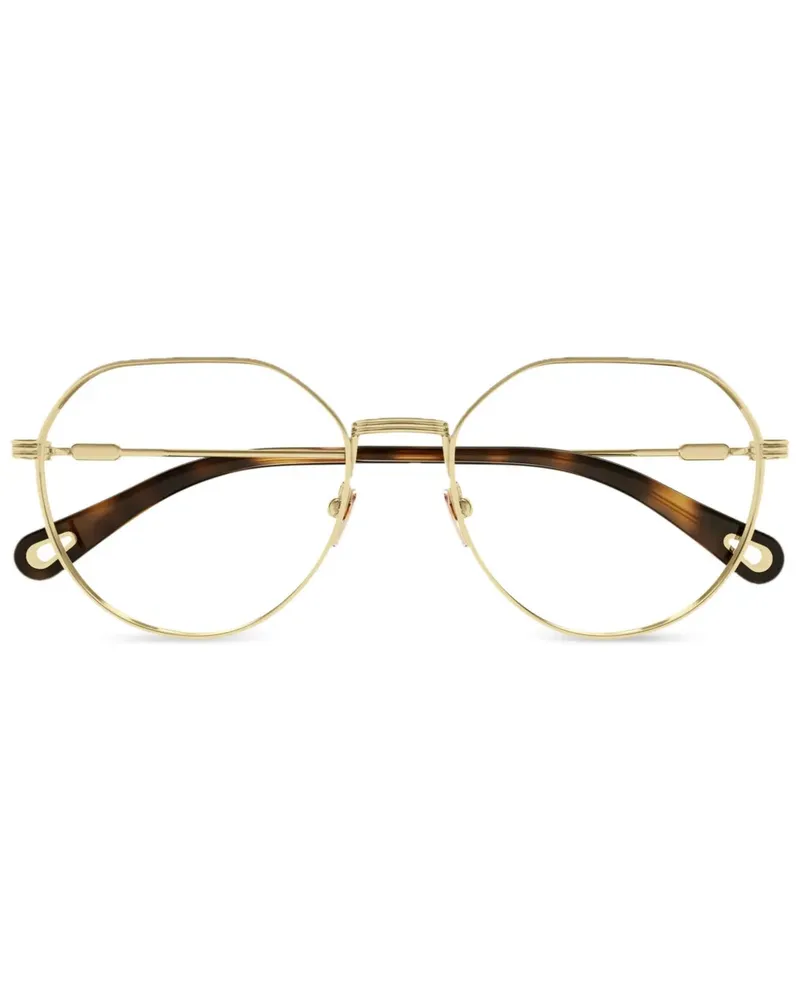 Chloé Brille mit geometrischem Gestell - Gold Gold