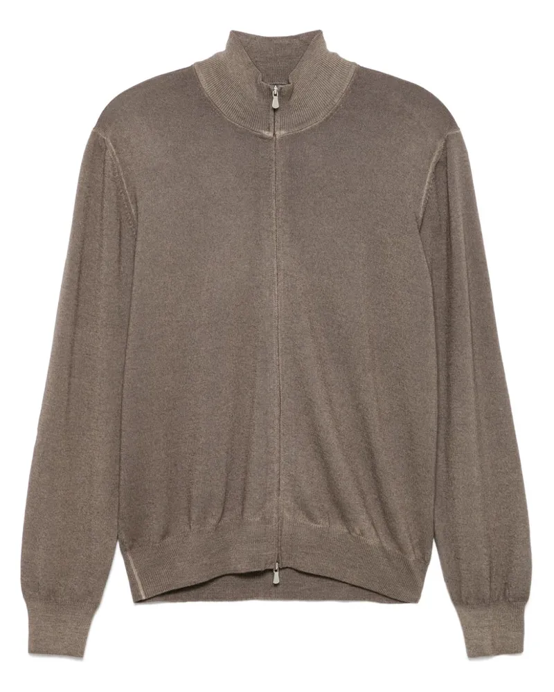 BARBA Klassischer Cardigan - Braun Braun