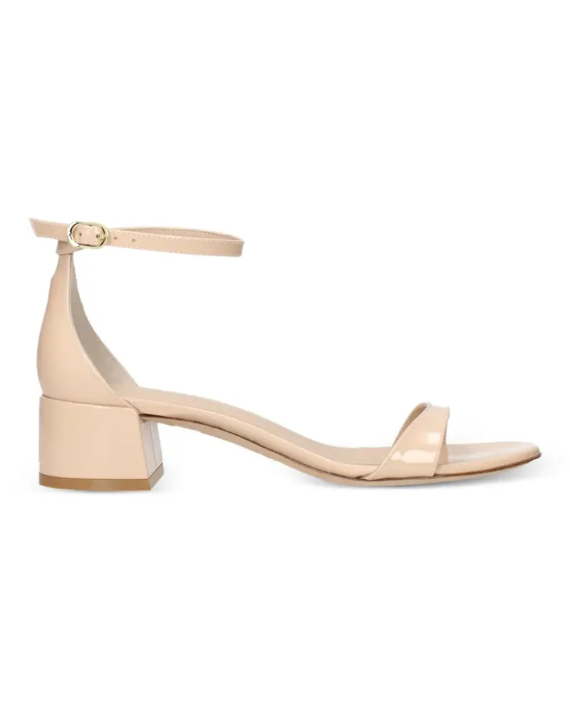 Stuart Weitzman Nudistcurve block-heel sandals - Nude Nude
