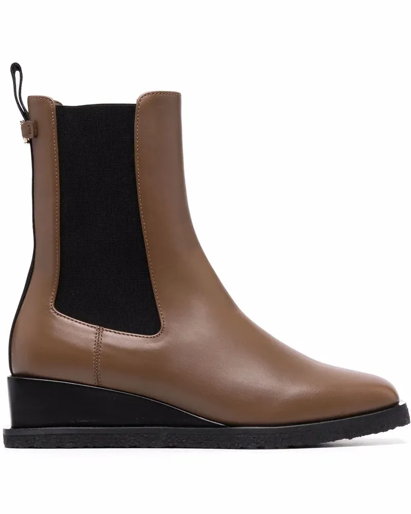 Ferragamo Stiefeletten aus Leder - Braun Braun
