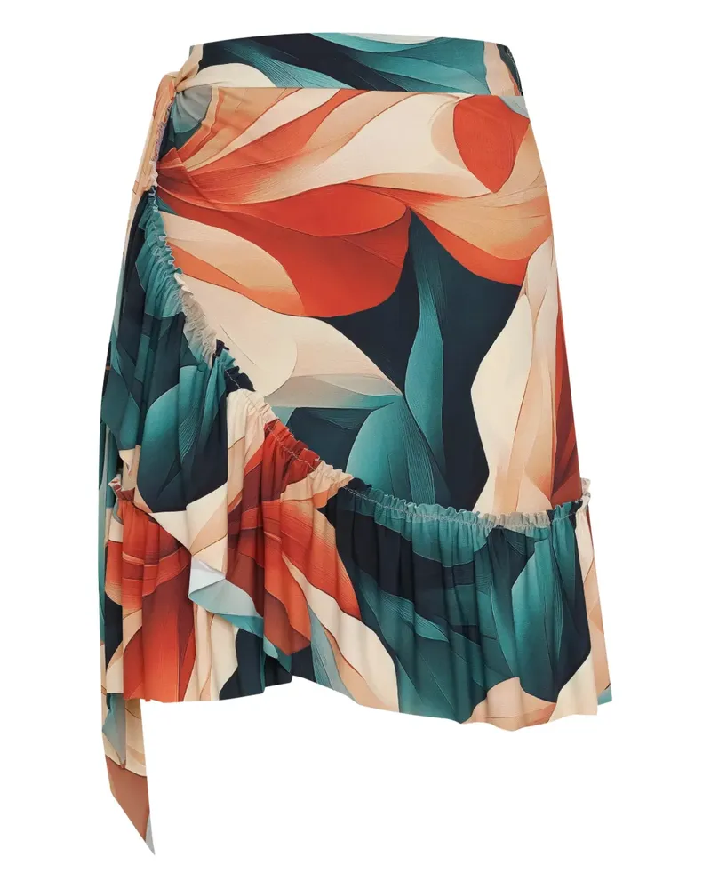 Lygia & Nanny Rock mit Rüschensaum - Blau Blau