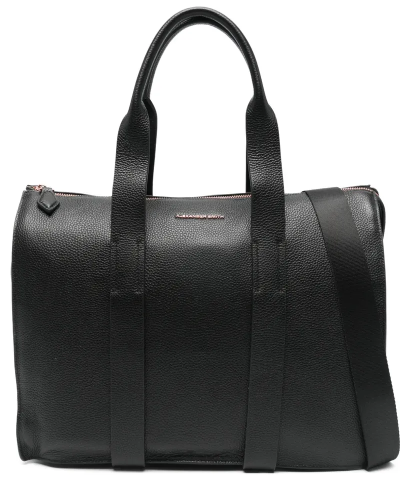 Alexander Smith top handle leather tote bag - Schwarz Schwarz