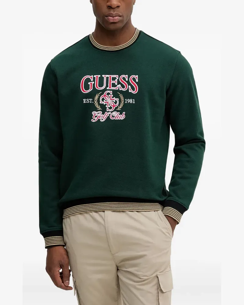 Guess Besticktes Sweatshirt - Grün Grün