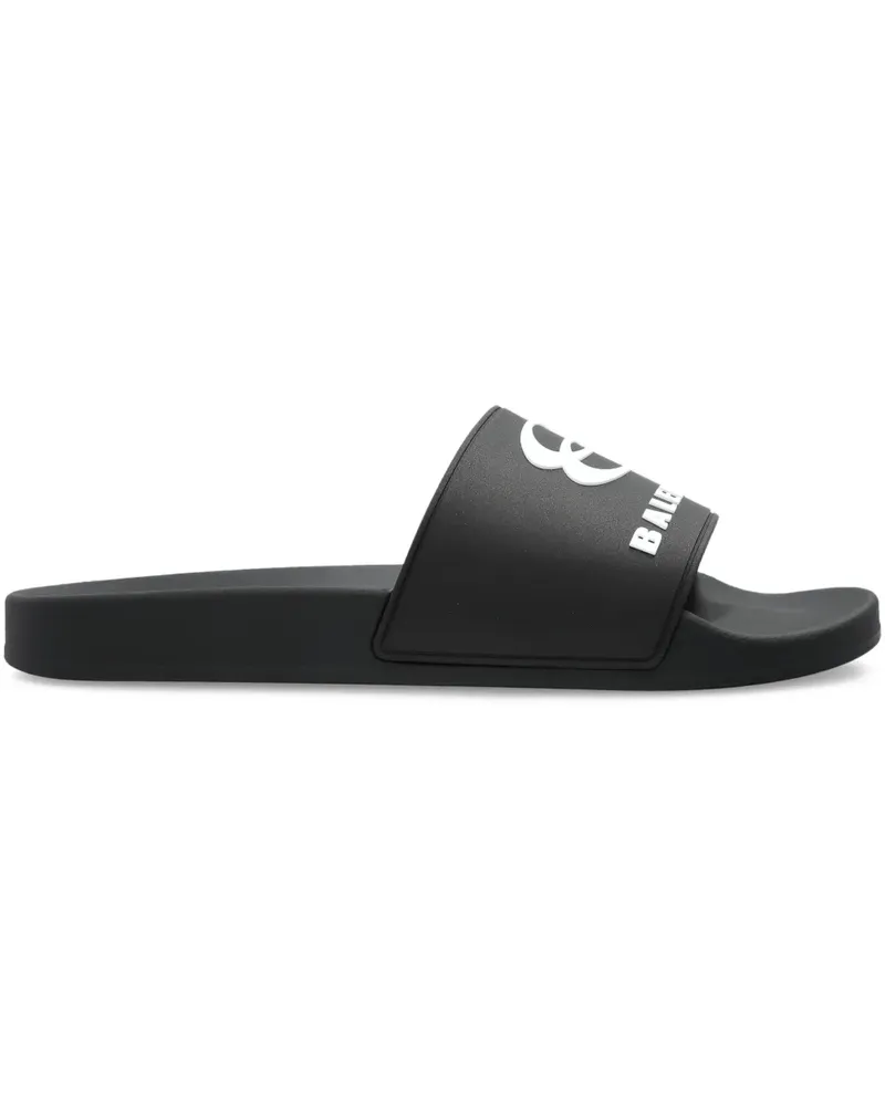 Balenciaga Sandalen mit Logo-Applikation - Schwarz Schwarz