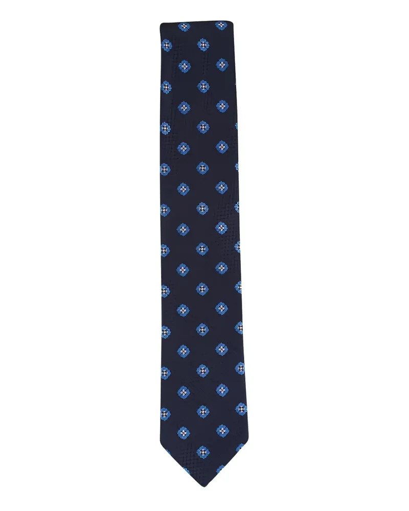 Ermenegildo Zegna textured woven tie - Blau Blau