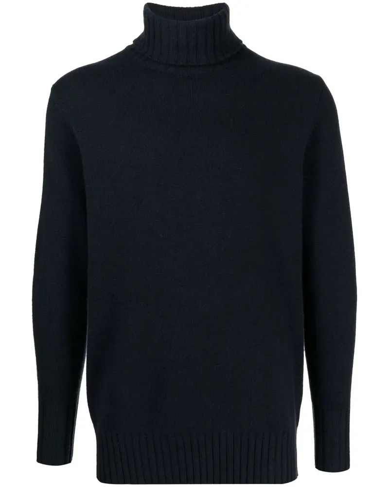 N.Peal Kaschmirpullover mit Rollkragen - Blau Blau
