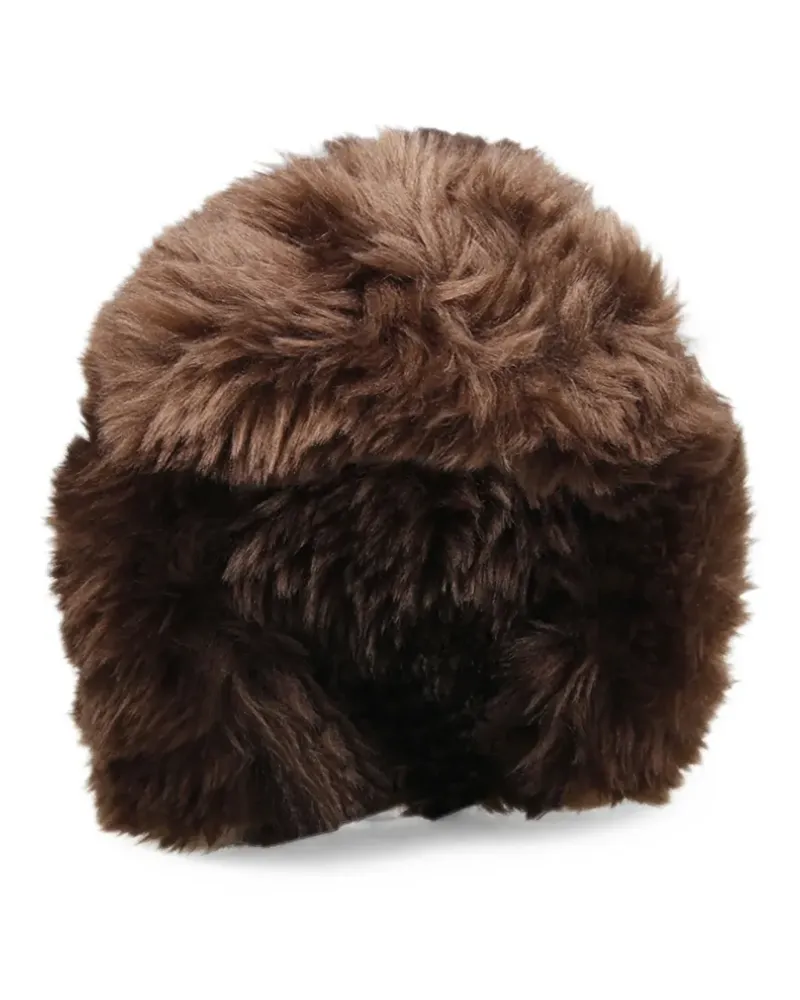 P.A.R.O.S.H. P.A.R.O H. faux-fur trapper hat - Braun Braun