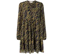 Kleid mit Print - Blau
