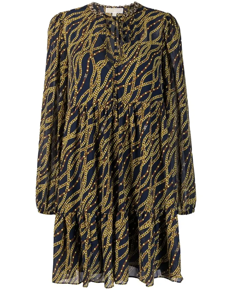 Michael Kors Kleid mit Print - Blau Blau