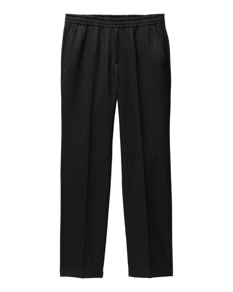 Versace Hose aus Jacquard-Wolle - Schwarz Schwarz