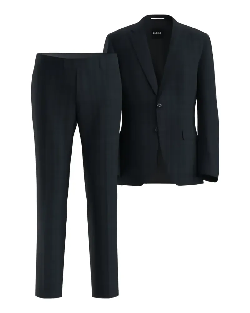 HUGO BOSS Anzug mit Karomuster - Blau Blau