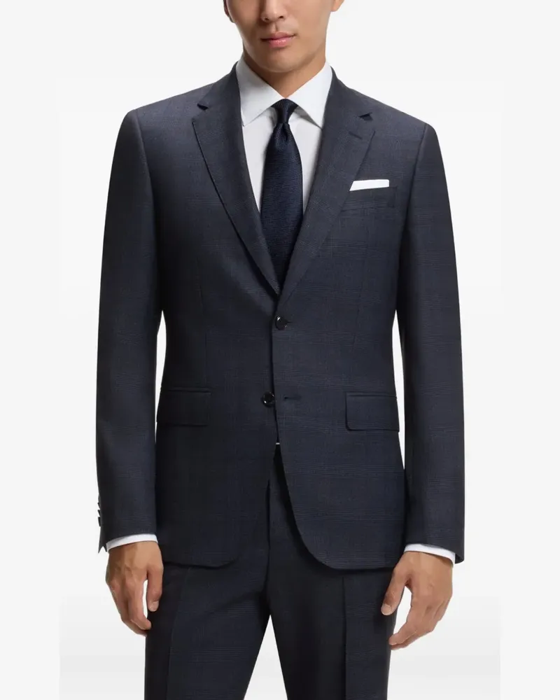 HUGO BOSS Anzug mit Karomuster - Blau Blau