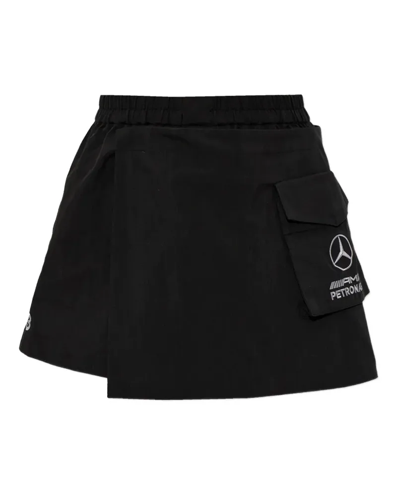 Y-3 x Mercedes Shorts mit Logo-Print - Schwarz Schwarz