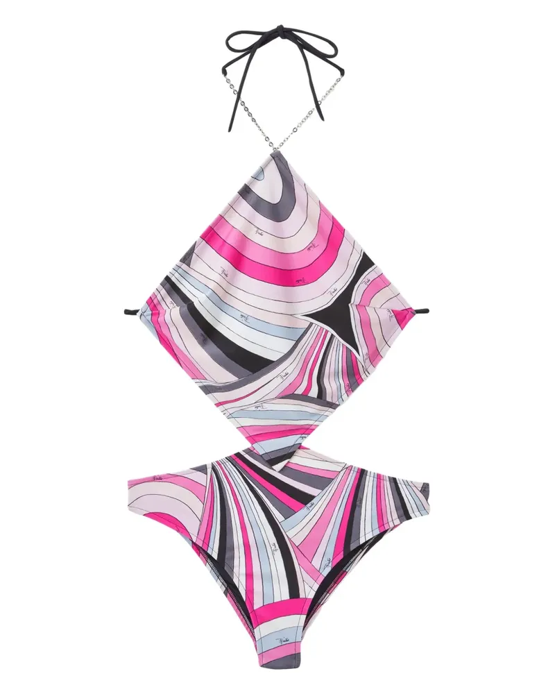 Emilio Pucci Badeanzug mit Iride-Print - Rosa Rosa